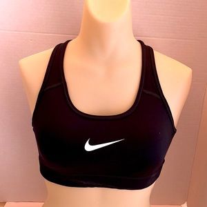 Nike Black Dri Fit Sports Bra Sz M EUC